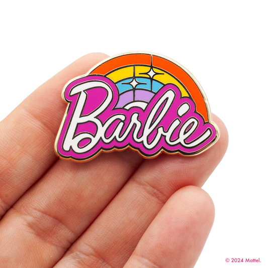 Rainbow Barbie™ Logo Enamel Pin