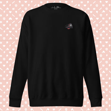 Like, OMG Scream! Ghostface Embroidered Unisex Premium Sweatshirt