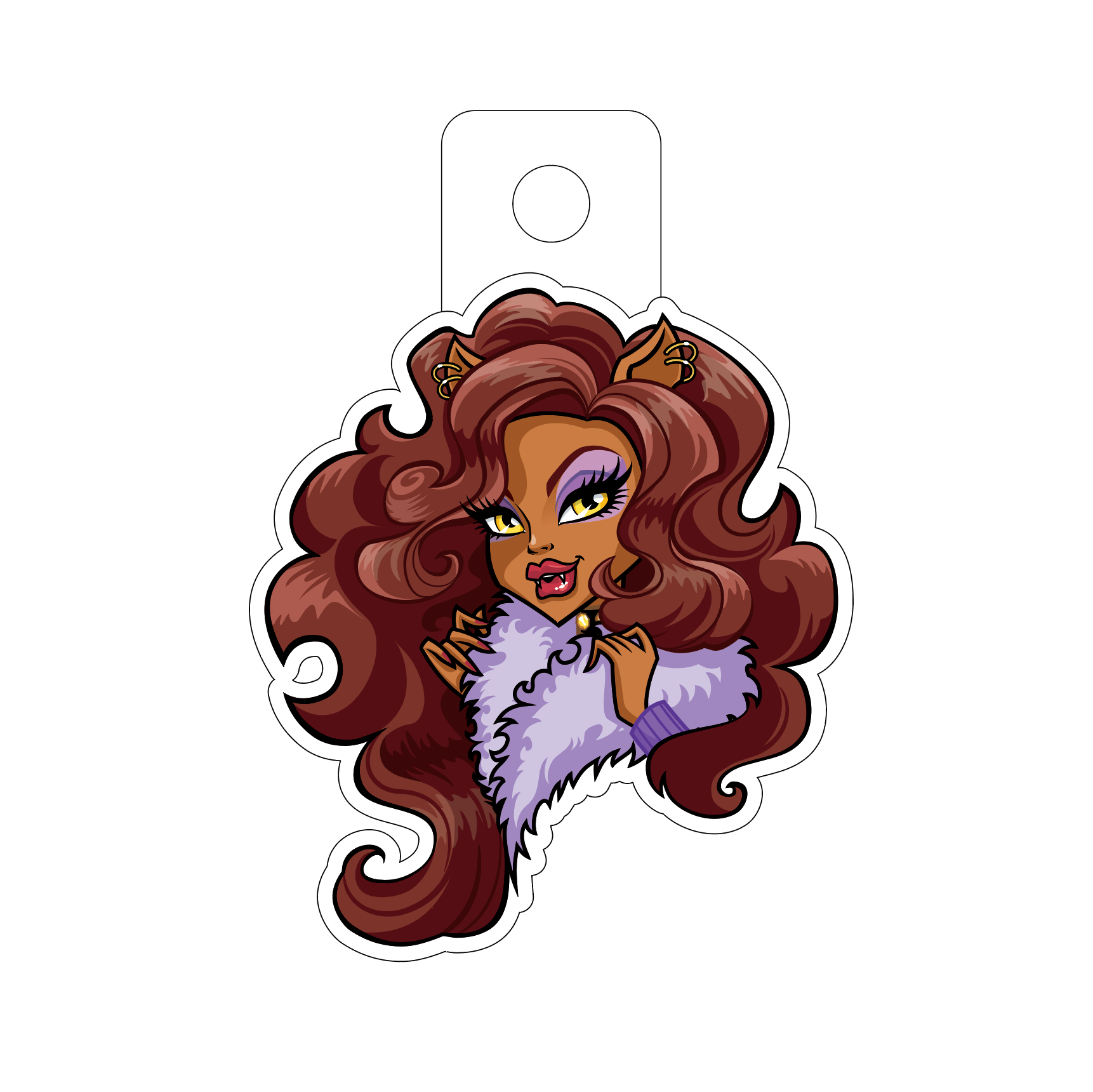 Monster High Clawdeen Wolf Vinyl Sticker