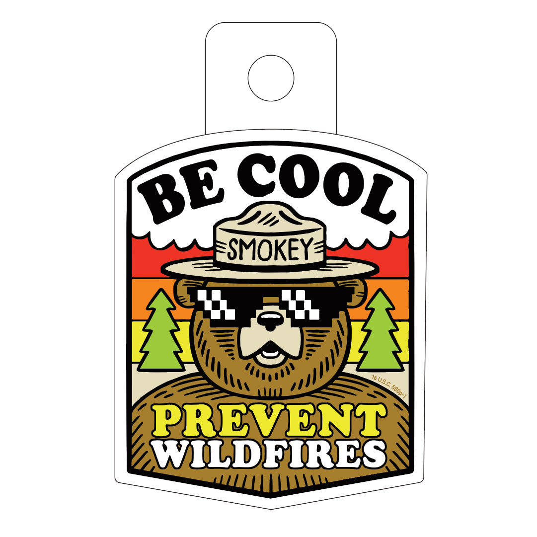 Smokey Bear - Be Cool Sticker – Oregon Parks Forever