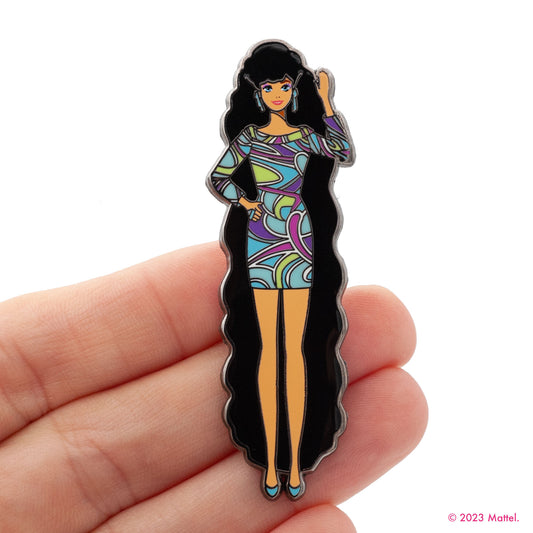 Totally Hair™ Barbie® Lapel Pin (Brunette)