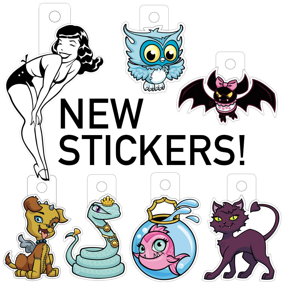 6 New Monster High Pet Stickers + a Betty-sized Surprise!
