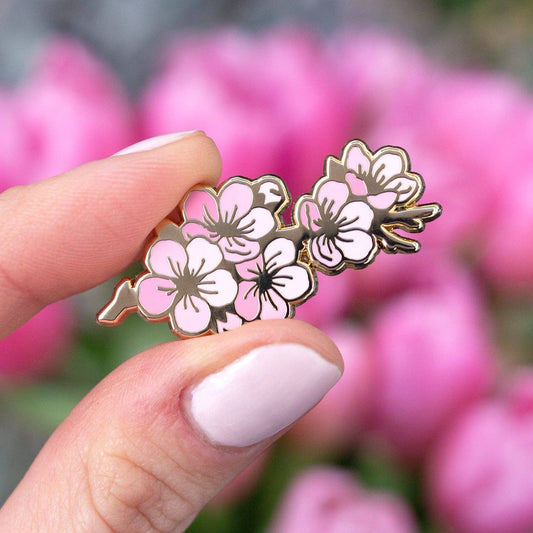Botanical Bright - Cherry Blossom Branch Enamel Pin