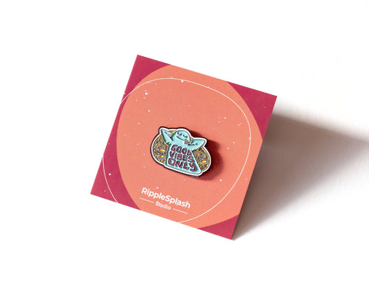 RippleSplash Studio - Good Vibes Only Enamel Pin
