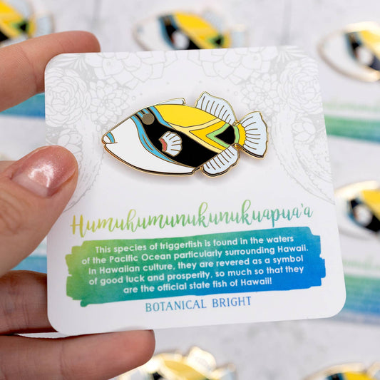 Botanical Bright - Humuhumunukunukuapua'a Enamel Pin
