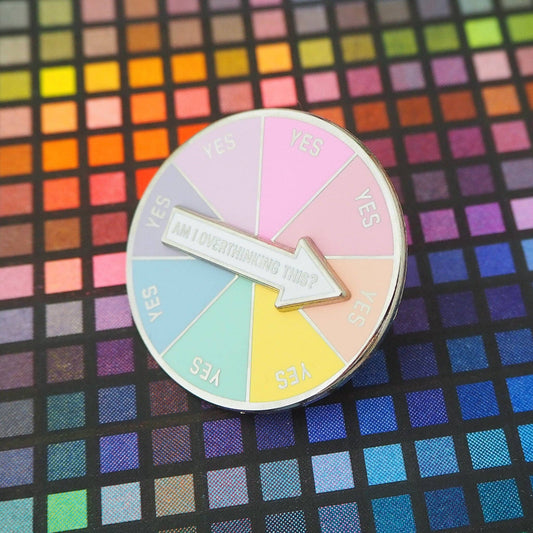 Hand Over Your Fairy Cakes - Am I Overthinking This? Spinner Enamel Pin