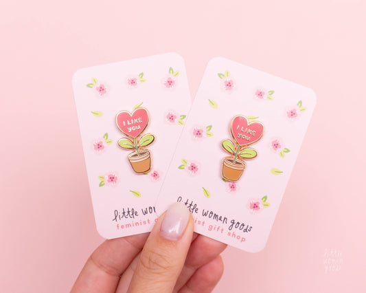 Little Woman Goods - I Like You Enamel Pin