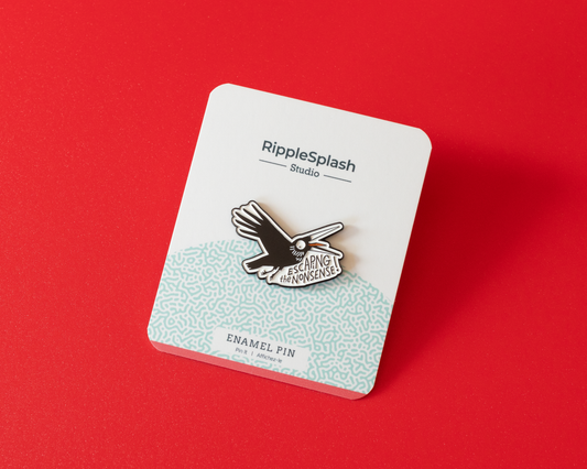 RippleSplash Studio - Funny Crow Enamel Pin