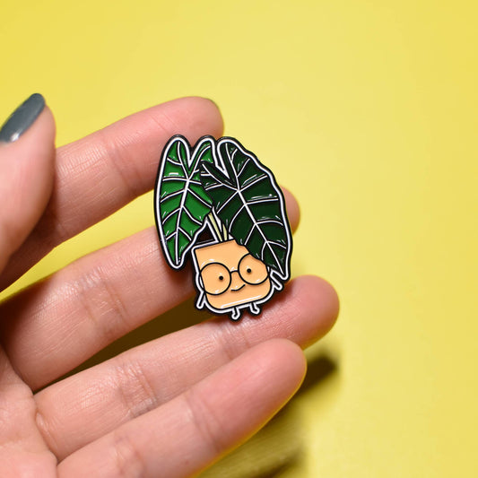 Home by Faith - Alocasia Plant Enamel Pin