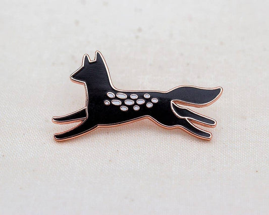 Wildship Studio - Black Wolf Enamel Pin