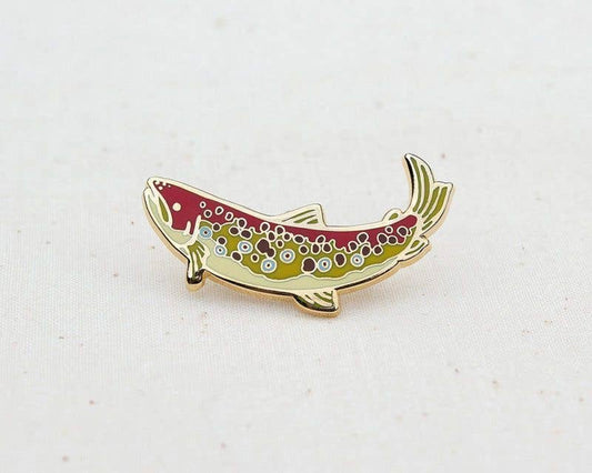 Wildship Studio - Brown Trout Enamel Pin