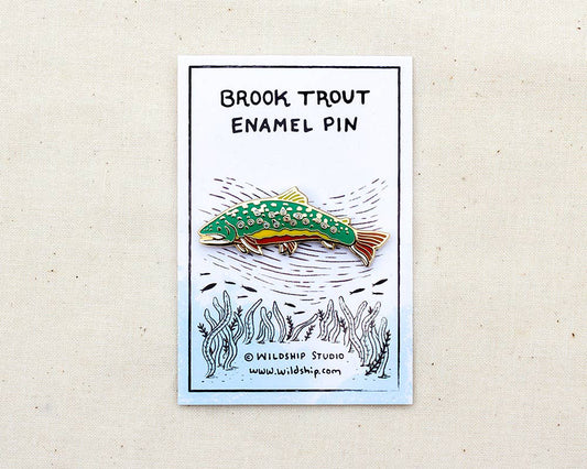 Wildship Studio - Brook Trout Enamel Pin