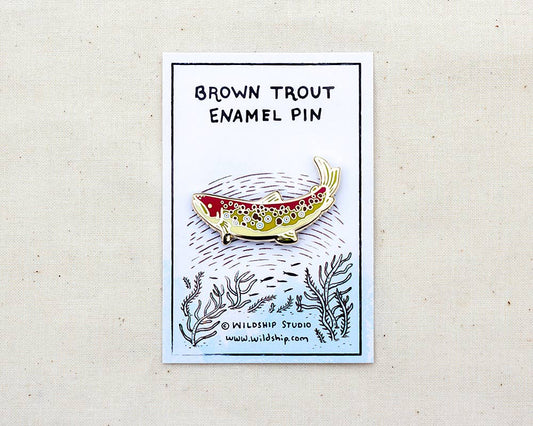 Wildship Studio - Brown Trout Enamel Pin