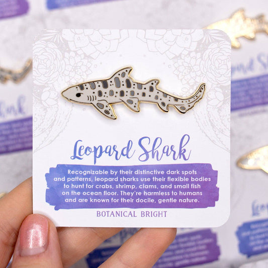 Botanical Bright - Leopard Shark Enamel Pin