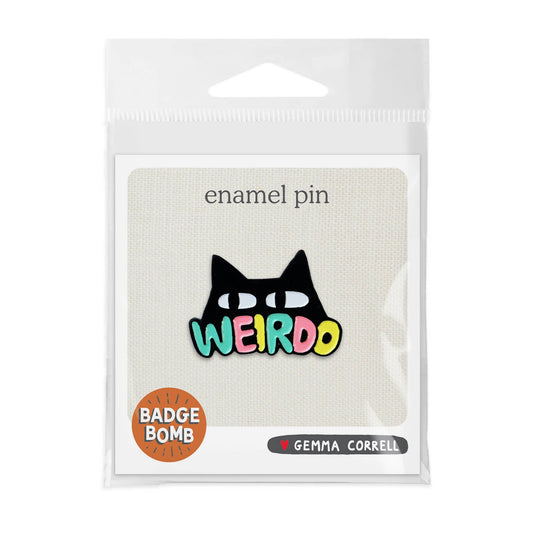 Badge Bomb - Weirdo Cat Enamel Pin