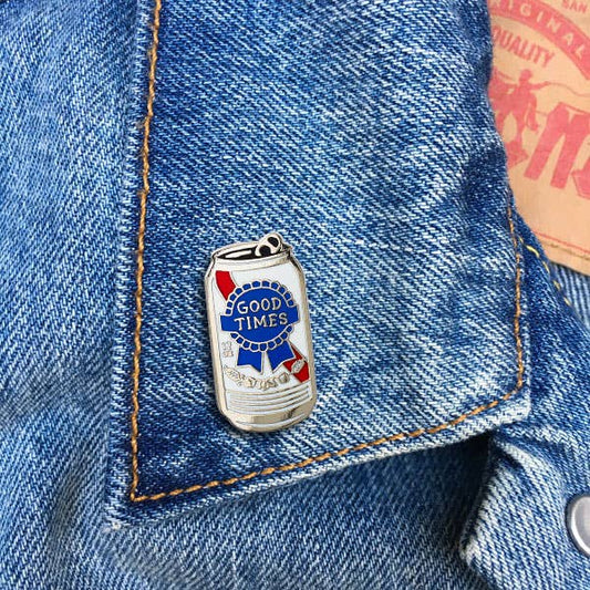 THE FOUND - PBR Good Times Beer Can Pin