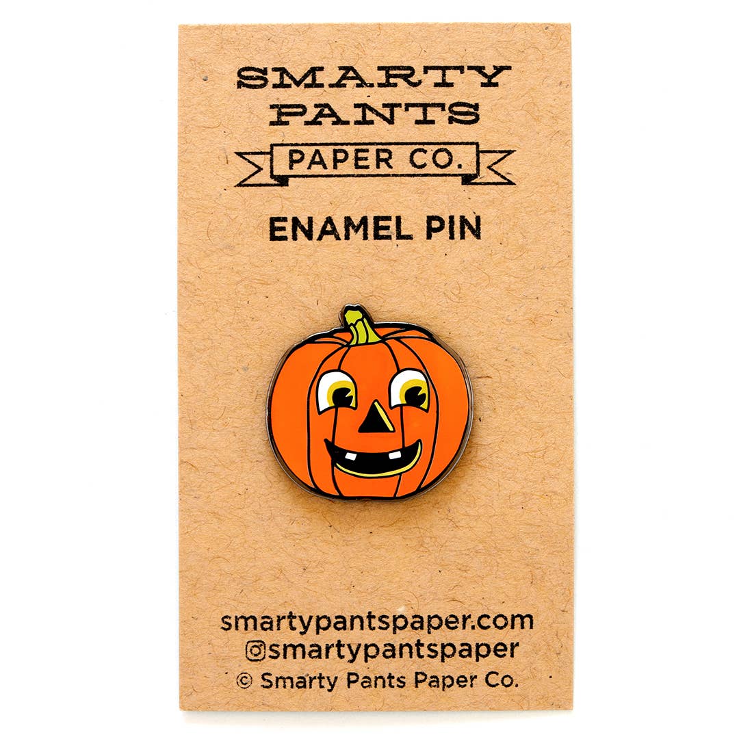 Smarty Pants Paper - Pumpkin Enamel Pin