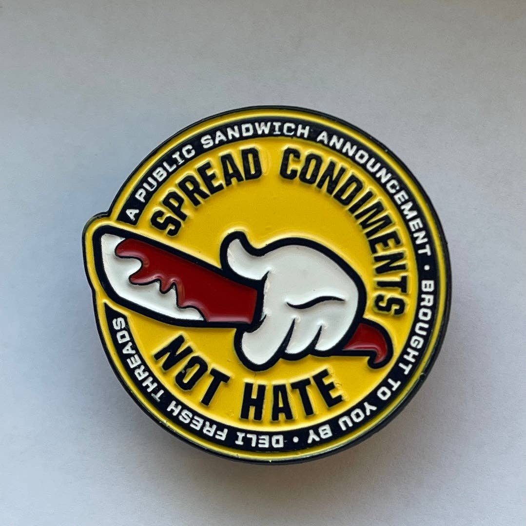 Deli Fresh Threads - Spread Condiments Enamel Pin