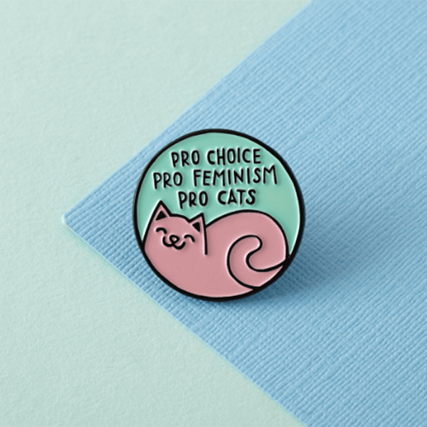 Punky Pins - Pro Cats Pro Choice Enamel Pin