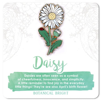 Botanical Bright - Daisy Enamel Pin