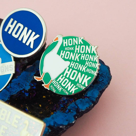 Hand Over Your Fairy Cakes - HONK HONK HONK Enamel Pin Badge