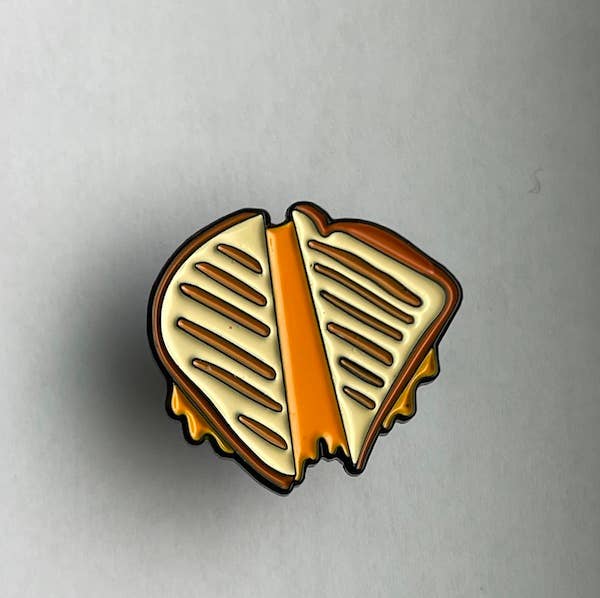 Deli Fresh Threads - Grilled Cheese Sandwich Enamel Pin