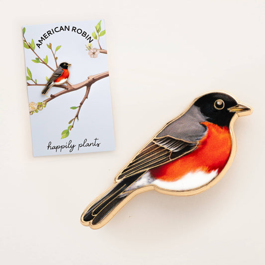 Happily Plants - Robin Bird Pin