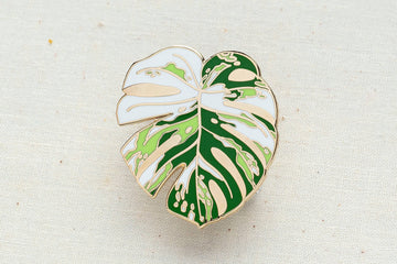 Wildship Studio - Monstera Albo Enamel Pin