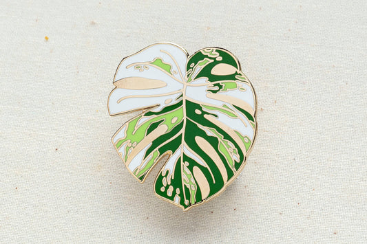 Wildship Studio - Monstera Albo Enamel Pin