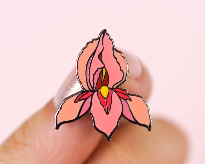 Little Woman Goods - Pussy Flower Enamel Pin