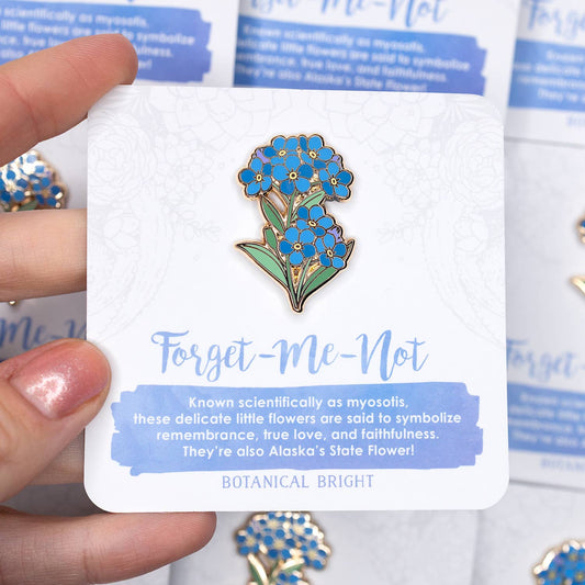 Botanical Bright - Forget-Me-Not Enamel Pin