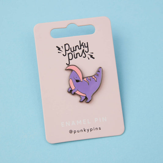 Punky Pins - Parasaurolophus Enamel Pin