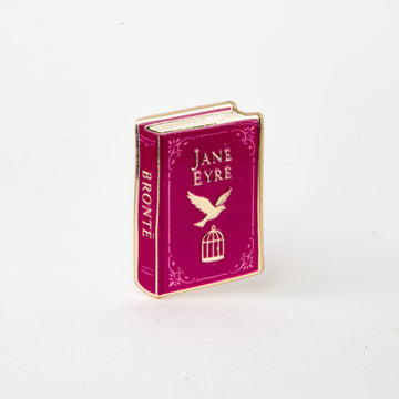 Happily Plants - Jane Eyre Novel Pin, Literary Gifts, Romance Books