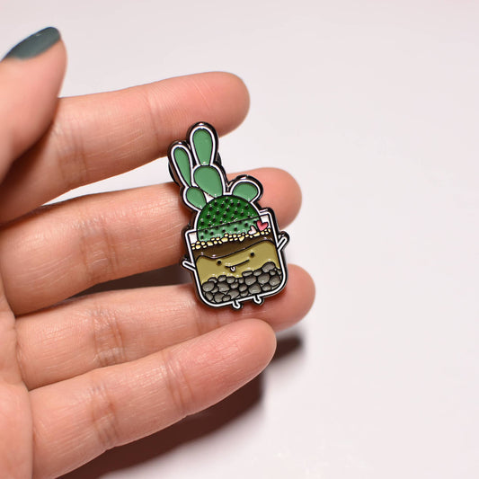 Home by Faith - Terrarium Cacti Enamel Pin