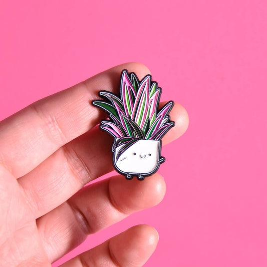 Home by Faith - Tradescantia spathacea Enamel Pin