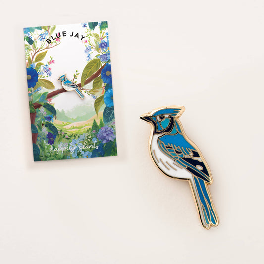 Happily Plants - Blue Jay Pin