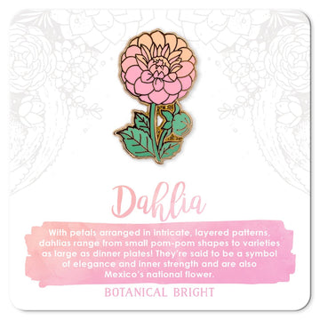 Botanical Bright - Dahlia Enamel Pin
