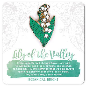Botanical Bright - Lily of the Valley Enamel Pin