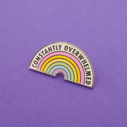 Hand Over Your Fairy Cakes - Constantly Overwhelmed Enamel Pin