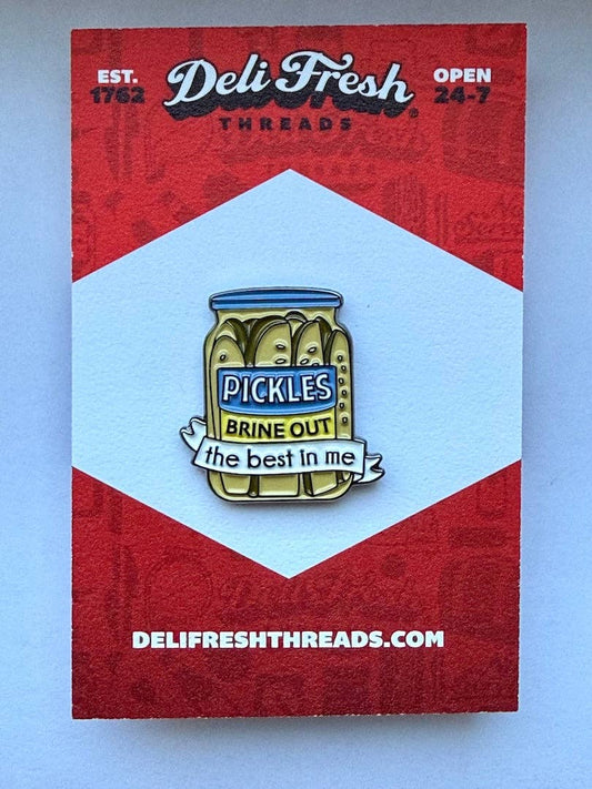 Deli Fresh Threads - Pickles Jar Enamel Pin