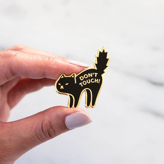 Everyday Olive - Don't Touch Pin: Gold/black