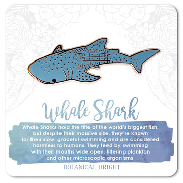 Botanical Bright - Whale Shark Enamel Pin