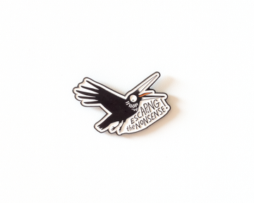 RippleSplash Studio - Funny Crow Enamel Pin