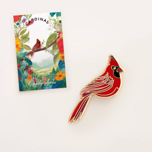 Happily Plants - Red Cardinal Pin