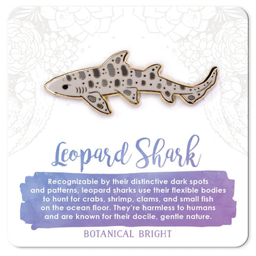 Botanical Bright - Leopard Shark Enamel Pin