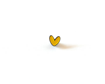 RippleSplash Studio - Yellow Heart Enamel Pin