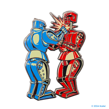 Rock 'Em Sock 'Em Enamel Pin