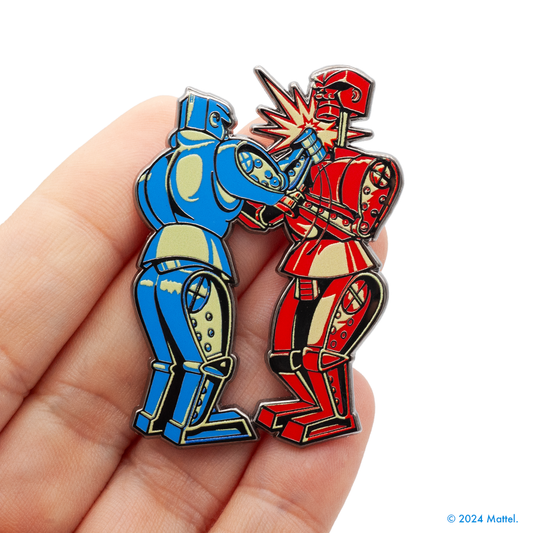 Rock 'Em Sock 'Em Enamel Pin