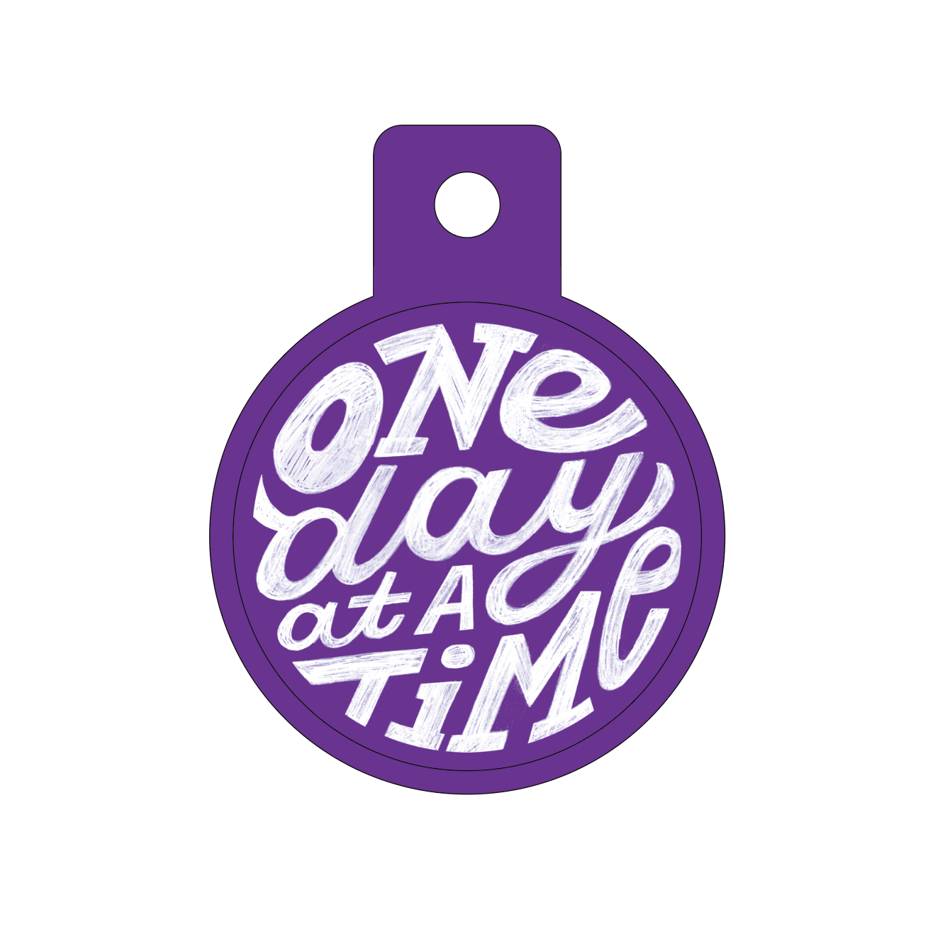 One Day at a Time Vinyl Sticker