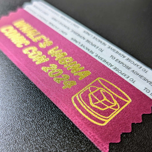 Whale's Vagina Comic Con 2024 Exclusive Badge Ribbon